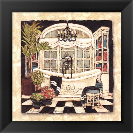 Framed Park Avenue Bath I Print