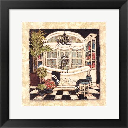 Framed Park Avenue Bath I Print