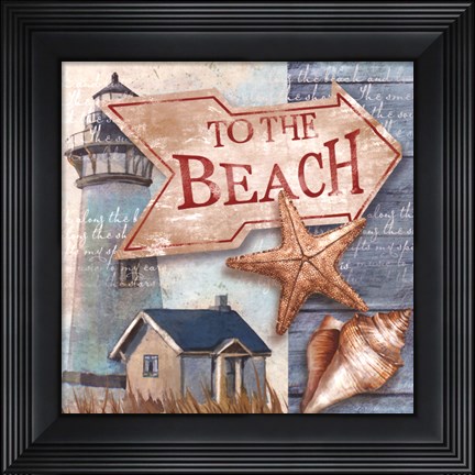 Framed To the Beach Print