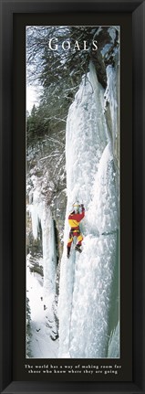 Framed Goals-Ice Climber Print