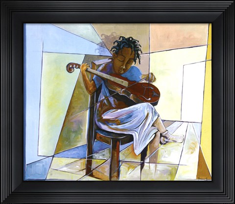 Framed Little Musician II Print