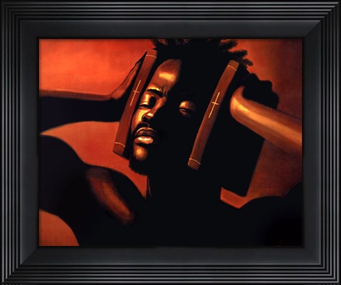 Framed Hear No Evil (male) Print