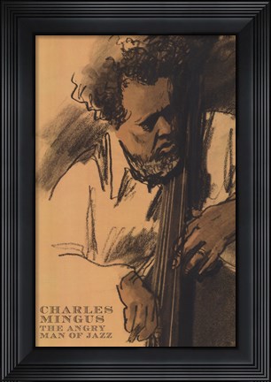 Framed Charles Mingus Print