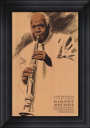 Framed Sidney Bechet Print