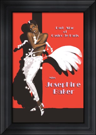 Framed Joesphine Baker Print
