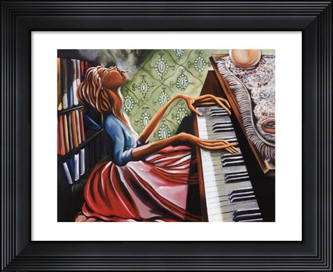 Framed Piano Print