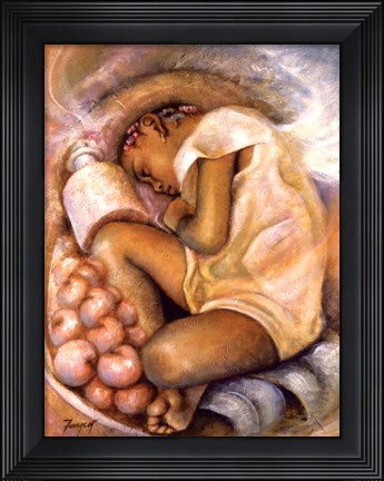 Framed Sleeping Angel Print