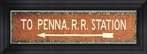 Framed Penn Station Subway Sign Print