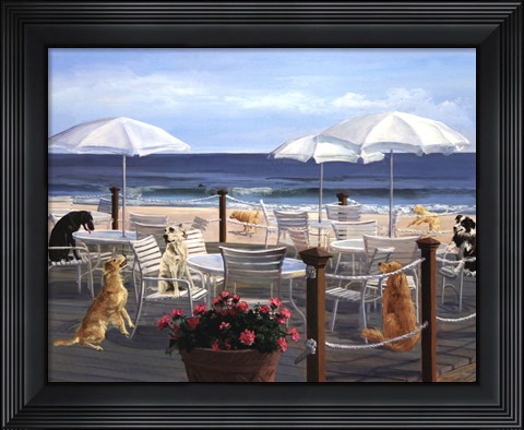 Framed Beach Club Tails Print
