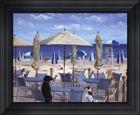 Framed Beach Club Tails II Print
