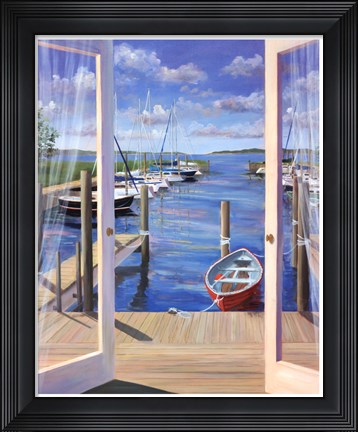 Framed Marina Deck Print