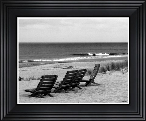 Framed Seaside Seating Print