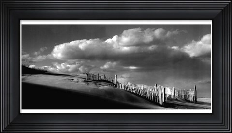 Framed Sand Fences Print