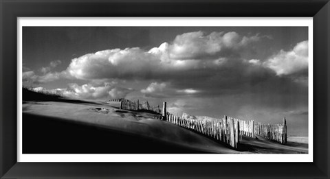 Framed Sand Fences Print