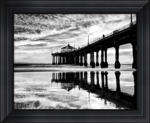 Framed Manhattan Beach Pier Print