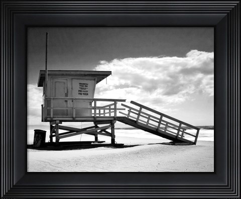 Framed Santa Monica Beach Print