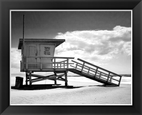 Framed Santa Monica Beach Print