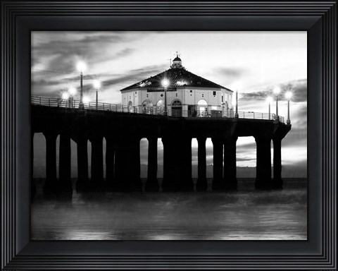 Framed Manhattan Beach Pier II Print