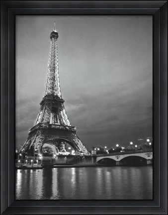 Framed Paris Night Print