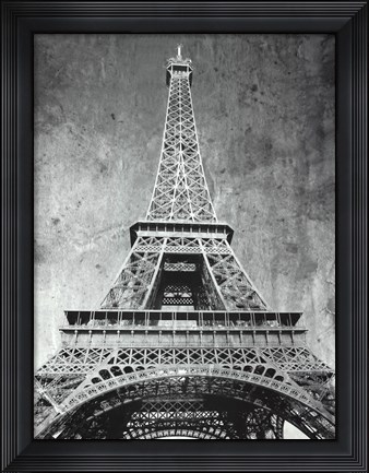 Framed Eiffel Tower Retro Print