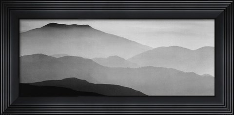 Framed Mountain Ridges Print