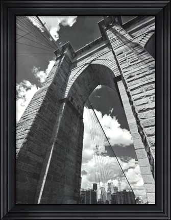 Framed Brooklyn Bridge Arch Print