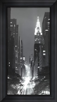Framed Looking Across 42nd Street Print