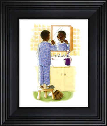 Framed Sunshine Smiles (Boy) Print