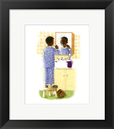 Framed Sunshine Smiles (Boy) Print