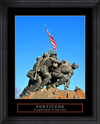 Framed Fortitude-Iwo Jima Print