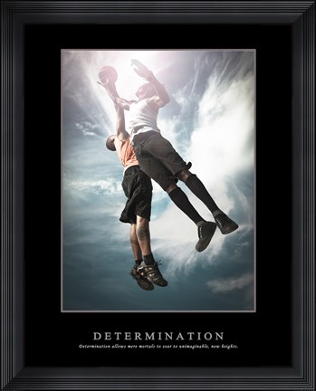Framed Basketball Print