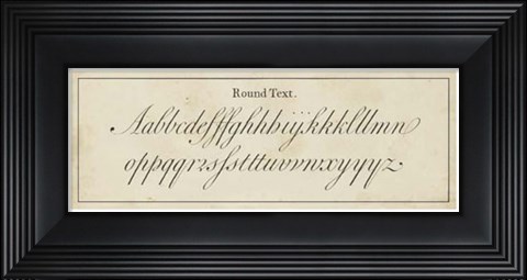 Framed Manuscript Sampler II Print