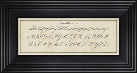 Framed Manuscript Sampler IV Print