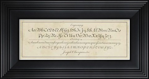 Framed Manuscript Sampler V Print