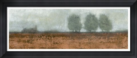 Framed Blue Fog II Print