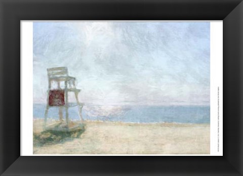 Framed Beach Lookout I Print