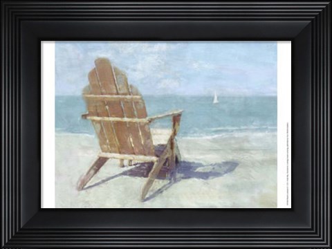 Framed Beach Lookout II Print