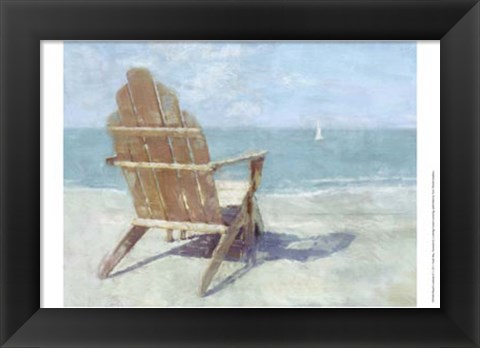 Framed Beach Lookout II Print