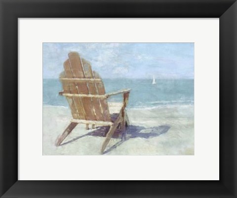 Framed Beach Lookout II Print