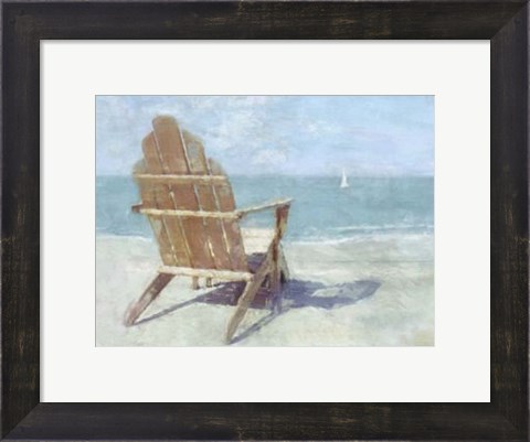 Framed Beach Lookout II Print