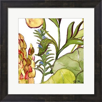 Framed Vegetable Melange I Print