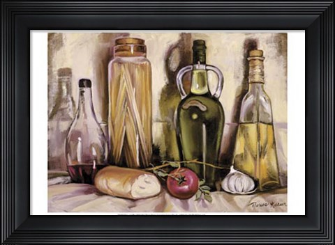 Framed Pasta and Olive Oil Print