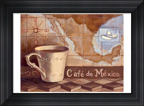 Framed Cafe de Mexico Print