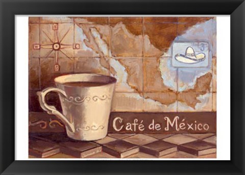 Framed Cafe de Mexico Print