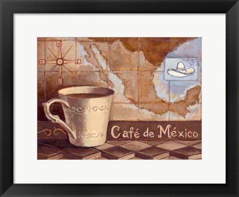 Framed Cafe de Mexico Print