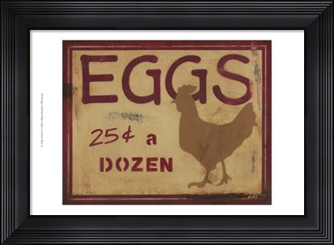 Framed Eggs Print