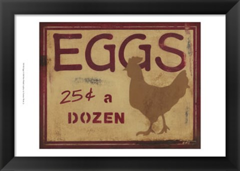 Framed Eggs Print