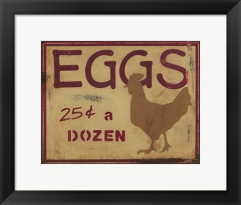 Framed Eggs Print