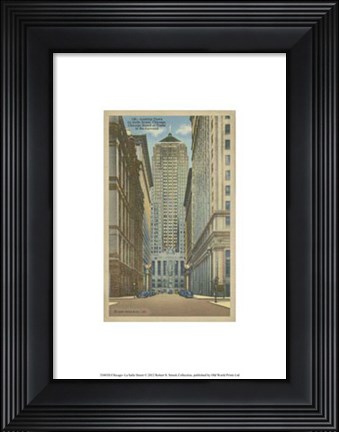 Framed Chicago- La Salle Street Print