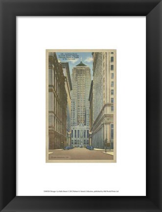 Framed Chicago- La Salle Street Print